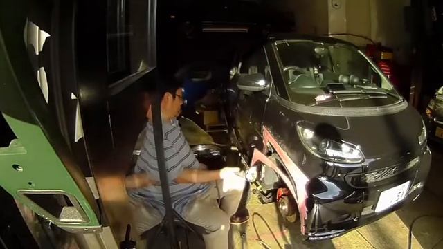 Smart 451 Brabus Ultimate style Wide body kit install　No.1 смотреть онлайн