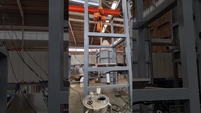 Bulk Bag unloader working Super Sack Discharge Station Jumbo Bag Discharger 1000kg Big Bag Unloader смотреть онлайн