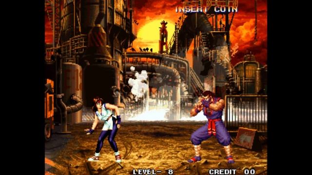 KOF 95 Walkthrough Level 8 Women Fighters Team HD
