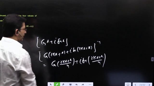 The continued product of the four values of (cos〖π/3+i sin〖π/3〗 )^(3/4) is смотреть онлайн