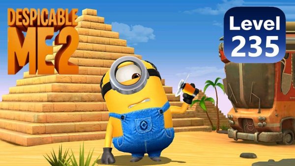 Minion Rush Mel minion run The Pyramids level 235 Xbox PC gameplay Despicable me 2 minions