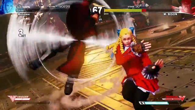 STREET FIGHTER V - Beating Bison on Normal Survival смотреть онлайн