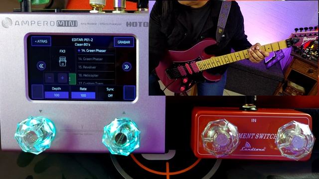 Hotone Ampero Mini Probando Phaser Y Univibe