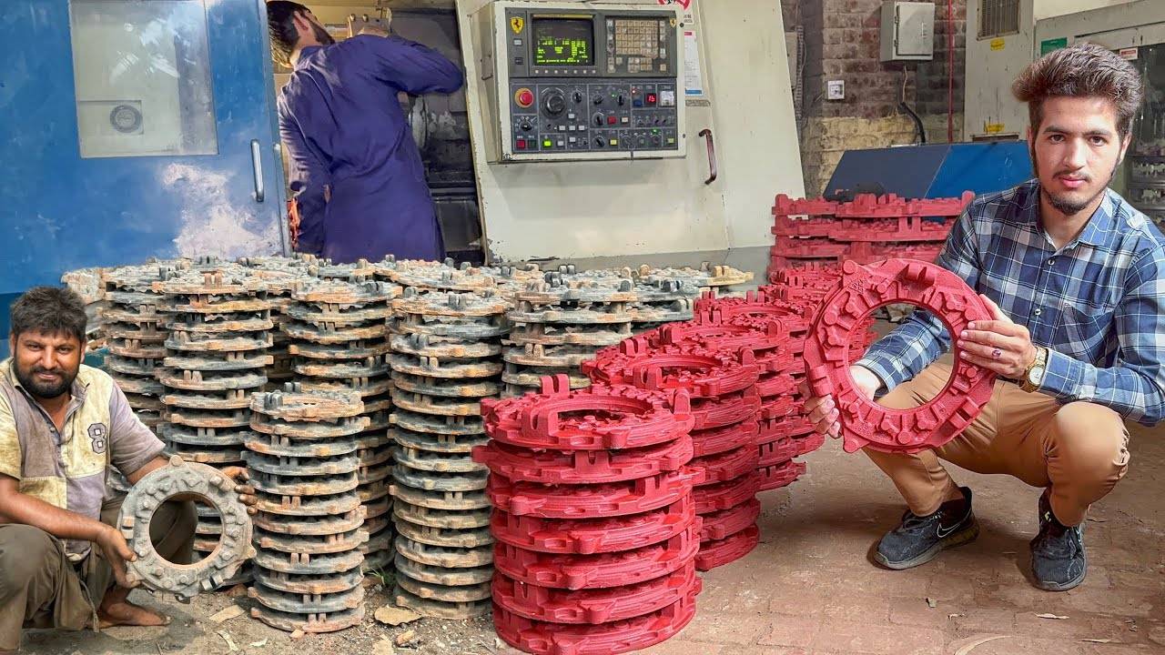 Удивительный процесс переработки металла | Массовое производство нажимного диска Сцепления смотреть онлайн