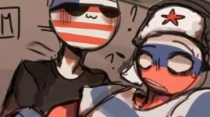 Шипп 🇺🇲 Америка и Россия 🇷🇺 под песню Зацепила. [Countryhumans] America and Russia 🧡