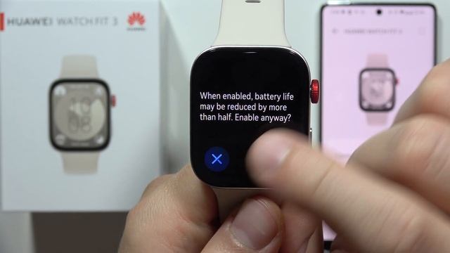 HUAWEI Watch Fit 3: Turn ON Always On Display смотреть онлайн