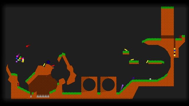 Green Hill Zone - Sonic Marble Race in Algodoo смотреть онлайн