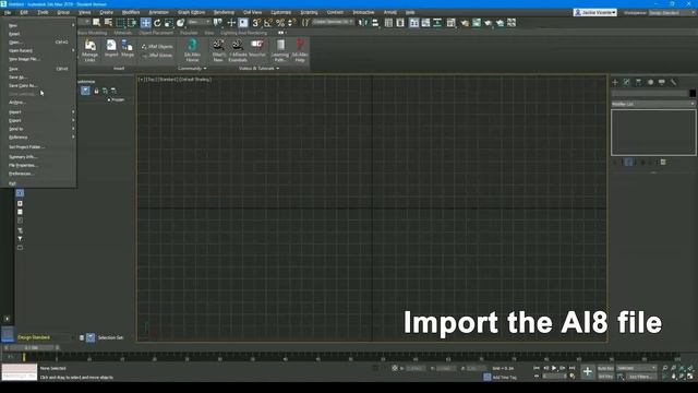 Transforming an AI vector image into 3d in 3ds max смотреть онлайн