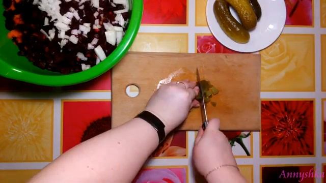 Винегрет с соленым огурцом пошаговый рецепт смотреть онлайн