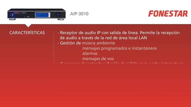Sistema IP FONESTAR смотреть онлайн