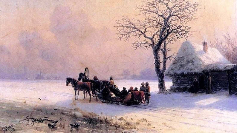 И.К. Айвазовский. Прекрасные зимние пейзажи смотреть онлайн