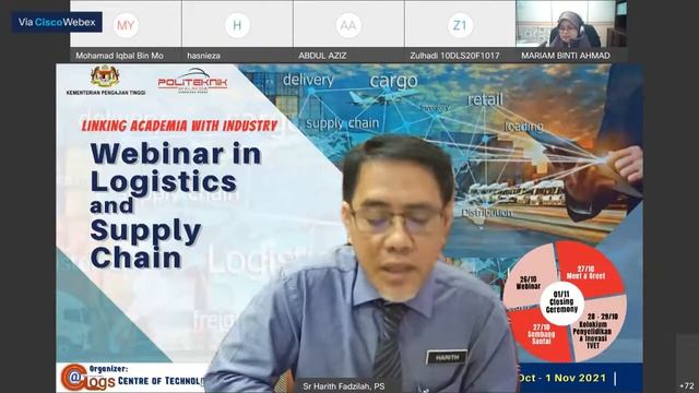 Majlis Perasmian Penutup Webinar In Logistics & Supply Chain | Linking Academia With Industry 2021