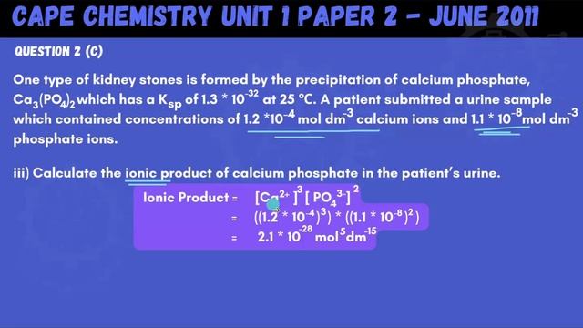 CAPE Chemistry Unit 1 Paper 2 Module 1 - Solubility Product - How Kidney Stones Are Formed смотреть онлайн