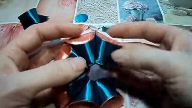 Канзаши из лент 2,5 см/  Kanzashi