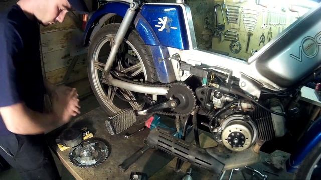 revision peugeot 103 vogue ( pot , courroie , kit chaine ) смотреть онлайн