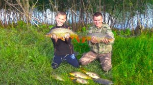 СУМАСШЕДШАЯ РЫБАЛКА !!! ТРИПЛЕТЫ ДИКИХ САЗАНОВ !!!