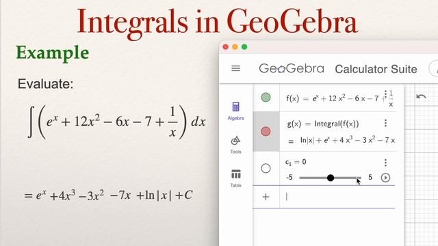 Integral Calculus in GeoGebra basic смотреть онлайн