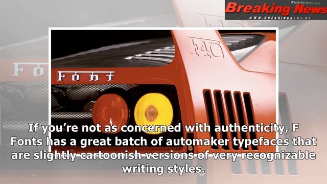How to find your favorite automotive fonts смотреть онлайн