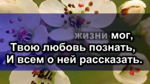 Жизнь посвящаю Тебе