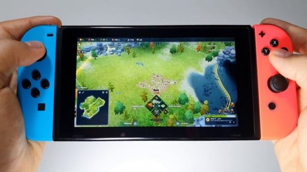 Northgard Nintendo Switch handheld gameplay