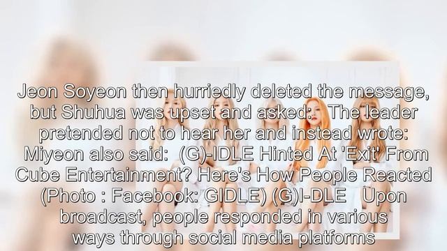 (G)I-DLE Drops Cryptic Remarks Against Cube Entertainment? Here's What They Said смотреть онлайн