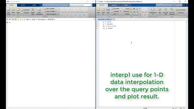 How interp1 perform 1-D data Interpolation in MATLAB using Script смотреть онлайн