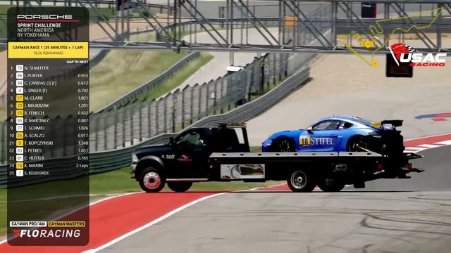 COTA - Cayman Race 1 - Porsche Sprint Challenge North America смотреть онлайн