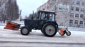 очистка дорог от снега 55 часть