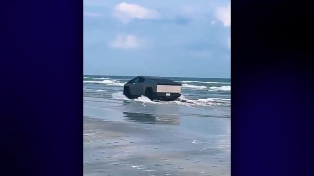 TESLA CyberTruck SWIMMING! Elon Musk Shocked the World! смотреть онлайн