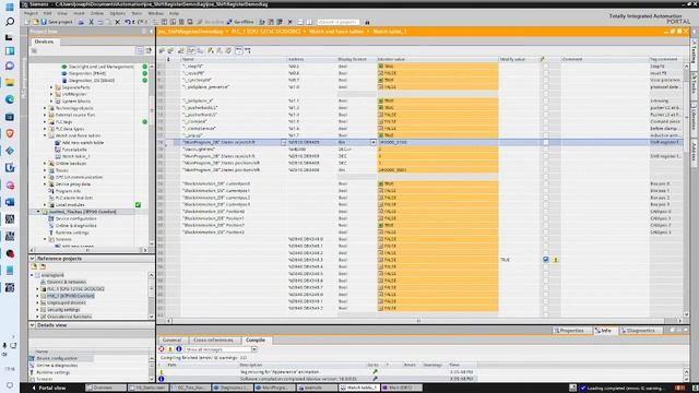 Siemens Tia Portal Factory IO- Shift Register смотреть онлайн