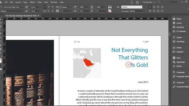 Fixing Arabic fonts typing problem in Adobe InDesign| InDesign Tutorial! смотреть онлайн