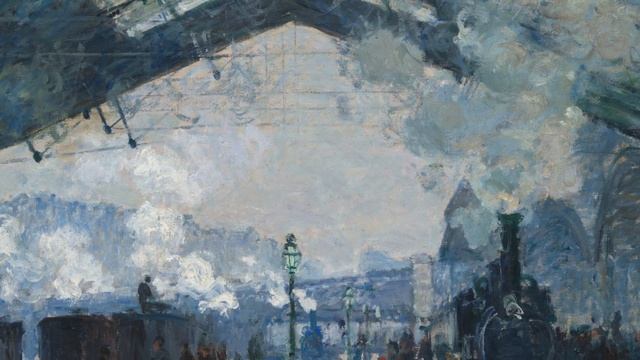 Arrival of the Normandy Train - Gare Saint-Lazare by Claude Monet смотреть онлайн
