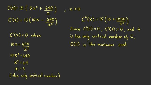 Calculus: Optimization - Minimize Manufacturing/Construction Cost смотреть онлайн