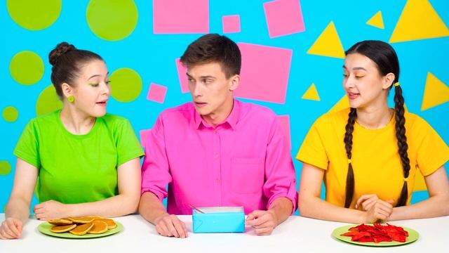 Геометрический Челлендж с Едой | Веселые фигуры от Olala смотреть онлайн