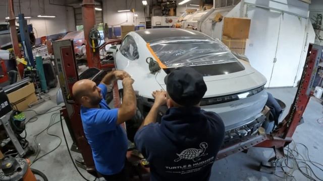 Porsche Taycan Newest and lowest milage salvage rebuild EVER Episode 2 смотреть онлайн