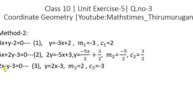 Class 10 | Unit Exercise-5 | Sum no-3 |New method to find area formed by the lines|KT смотреть онлайн