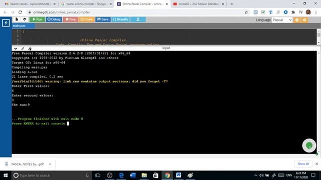 2020 11 11Pascal Write Writeln 1 смотреть онлайн