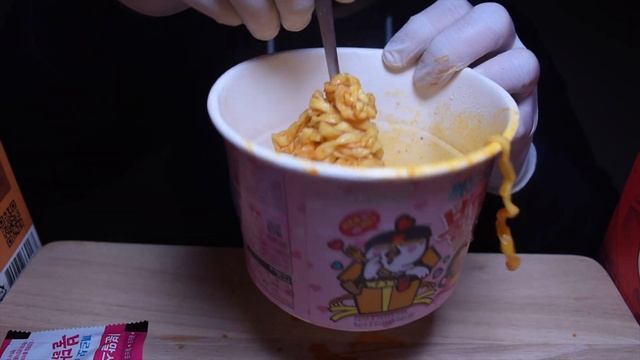 Buldak (Spicy) Carbonara Ramen (Noodles) Mukbang - ASMR Eating Sounds