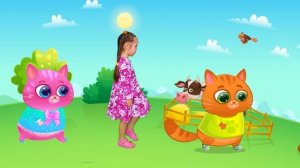 Nastya, Bubbu the Cat and Kitty Kis Kis in a new cartoon for Kids about Kitty Kis Kis dream