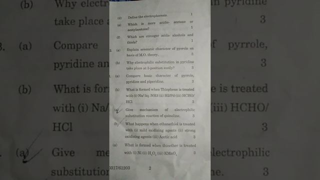 bsc(chemistry-organic chemistry)6th semester paper 2021 igu University смотреть онлайн