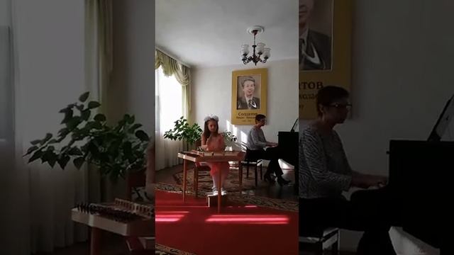 Шилова Виктория (7лет) Обр.А.Богатырёва б.н.п. "Кацiлася чорна галка" смотреть онлайн