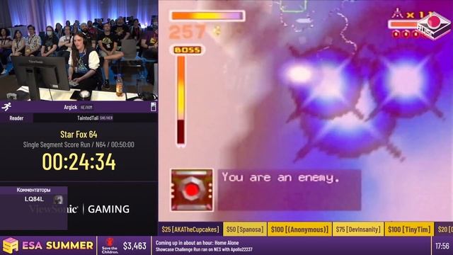 [RU] #ESASummer22 - Star Fox 64 [Single Segment Score Run] от Argick смотреть онлайн