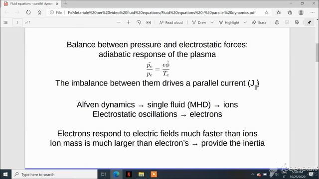 Fluid Drift Turbulence In Plasmas Part 1: Parallel Dynamics
