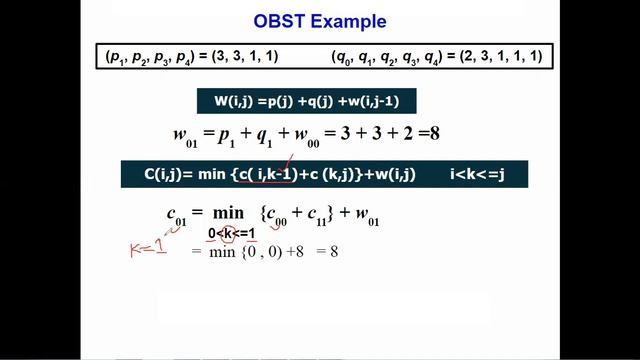 OBST Example using Dynamic Programming (DAA -Design & Analysis of Algorithms) Unit III- Lecture V смотреть онлайн