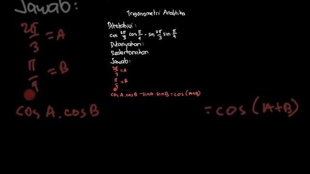 Sederhanakan. cos 2π/3 cos π/4 - sin 2π/3... | Matematika 2 Un | Kelas 11 | 2 | Matematika смотреть онлайн