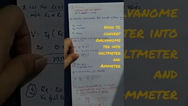 Most Asked Physics Concept - Galvanometer conversion to Voltmeter and Ammeter | смотреть онлайн