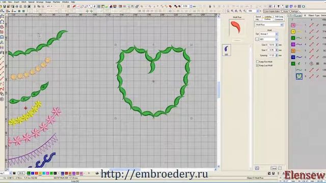 Уроки Wilcom  Удаление мотива