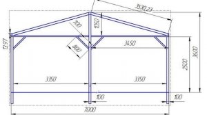 Теплица для выгонки тюльпан. Проект, чертеж, размеры.