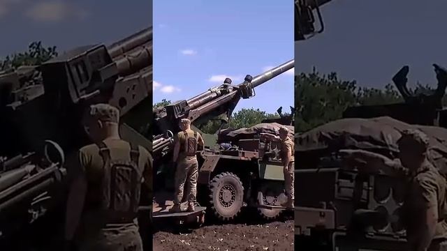 Self propelled artillery installation CAESAR destroys the rear of the enemy in Ukraine смотреть онлайн