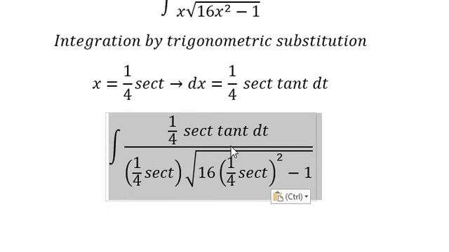 Calculus Help: ∫ dx/(x√(16x^2-1)) - Integration by trigonometric substitution - Techniques смотреть онлайн